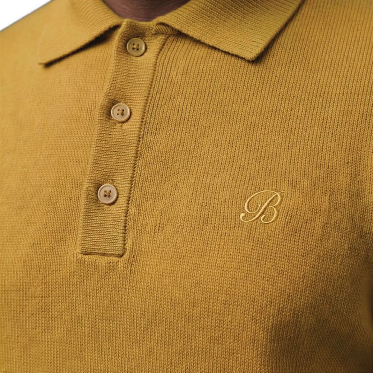 Brentwood Sterling 3 Button LS Knit Golfer
